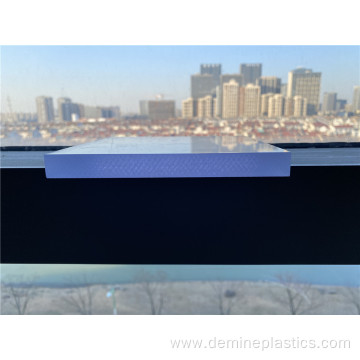 Clear plastic sheet cutting custom polycarbonate panel